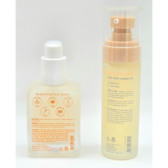 Nature Love and Essential Beauty Brightening &Dark Spot Correcting Serums 2oz ea - Picture 2 of 2